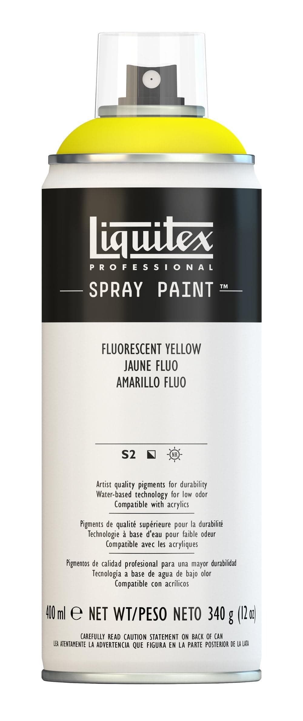 Liquitex Professional Spray Paint, 12-oz (400ml), Fluorescent Yellow