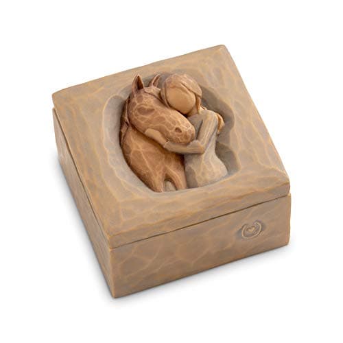 Willow Tree Quiet Strength, Always There for Me, Expresses Love for Horses with Message of Friendship and Caring, For Jewelry, Sculpted Hand-Painted Keepsake Box