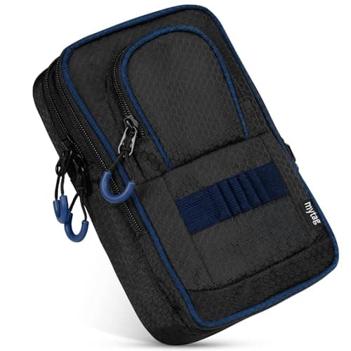 mytag Golf Ball Bag Pouch Store 1215 Balls Golf Valuables Pouch Portable Outfit Organizer Bag Organizer Case Multipocket BlueBlack