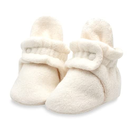 Zutano Unisex-Baby Cozie Fleece Bootie, Cream, 6 Months