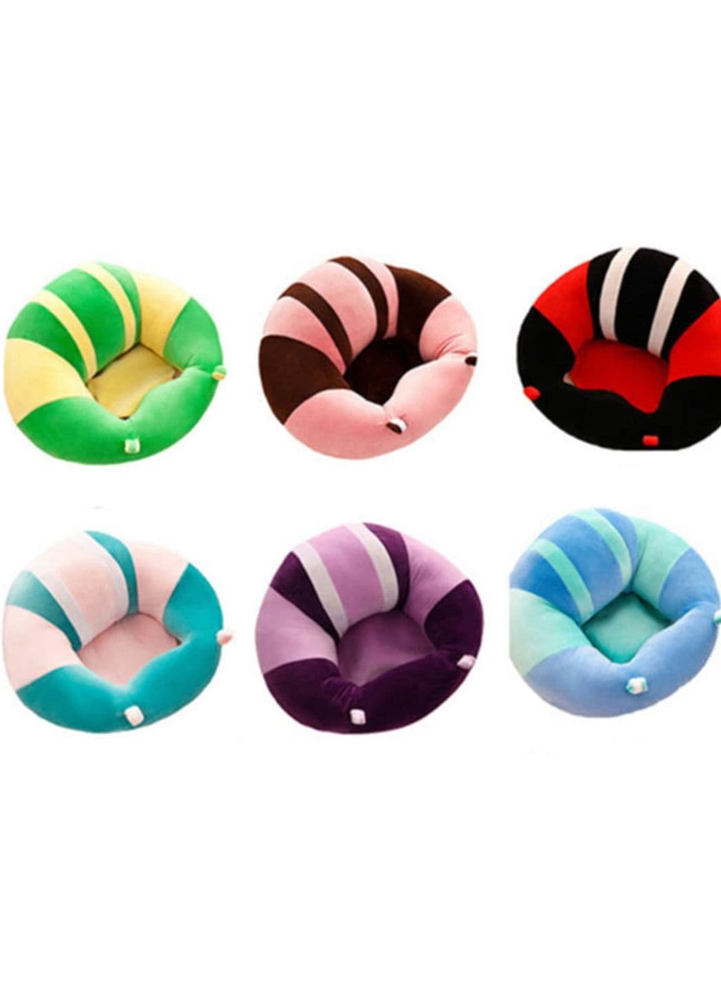 1Pcs Random Colour Randon Design Infant Baby Sofa Seat Plush Support Chair Toy Learning To Travel Car Comfortable Sit Cotton Feeding Cushion