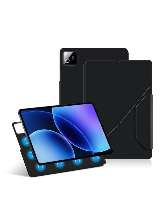 Magnetic Dual-sided Tablet Case Compatible with Xiaomi Pad 8 11.2-inch, Slim Flip Cover Protective Sleeve with Auto Wake/Sleep Stable Stand