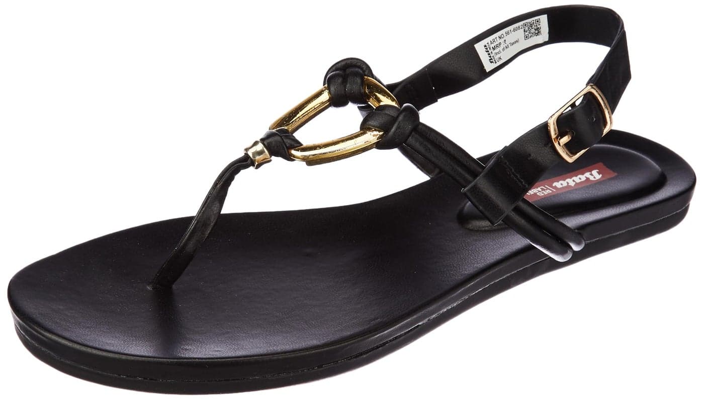 Bata Chloe Women's Black Sandals - 5 UK (5616082)