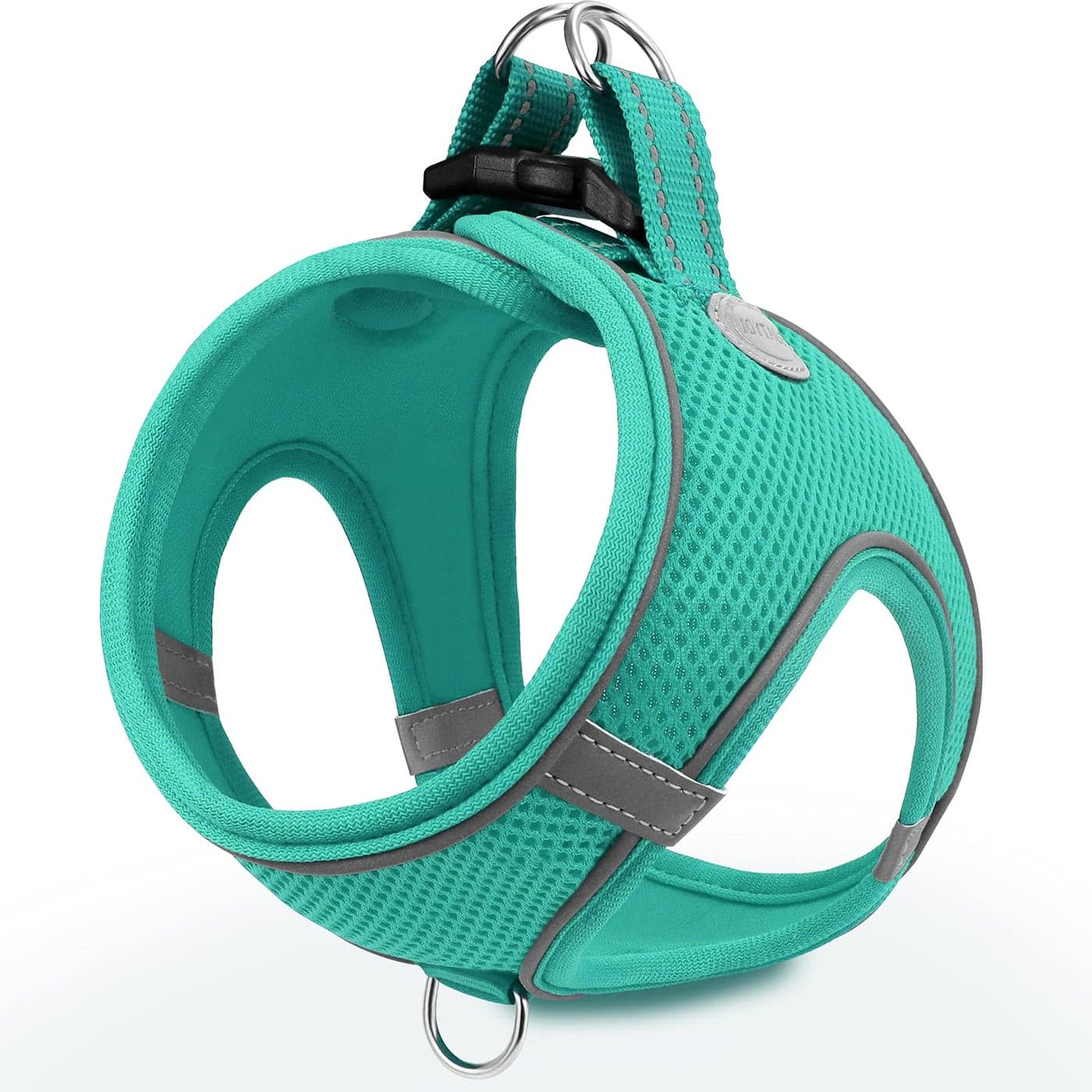 Joytale Small Dog Harness, Breathable Mesh Step-in Vest, Reflective Soft Padded Harnesses Small Sized Dog for Walking, Teal, S