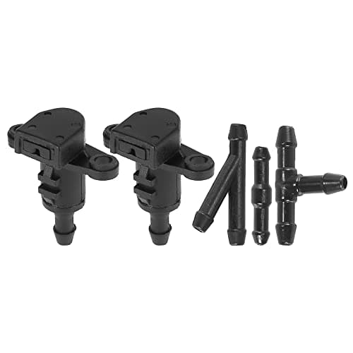 ACROPIX Front Windshield Washer Nozzles Fit for Hyundai Elantra with Hose Connector Pack of 5 Black