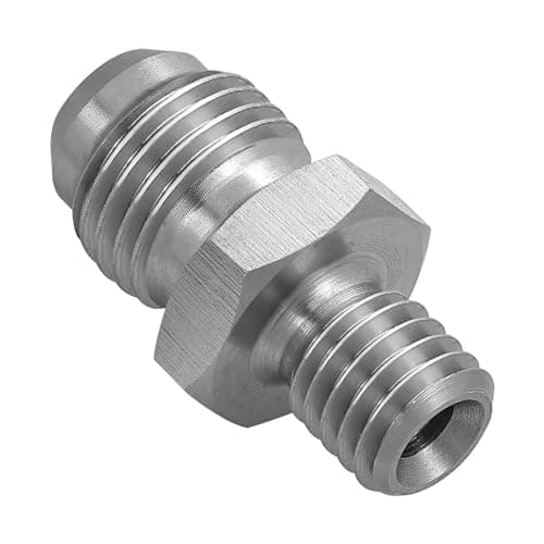 EVIL ENERGY 4AN Male Flare to M10 x 10 Male Metric Thread Brake Fitting Stainless Steel Adapter