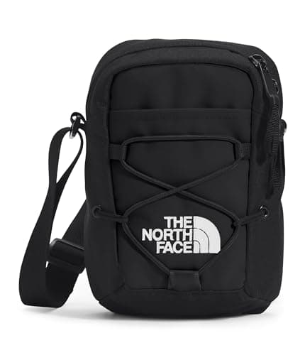The North Face Jester Crossbody Bag | Sling Bag with Bungee System, Pockets, Adjustable Strap, Multiple Carry Options, Water-Repellent,TNF Black-NPF,One Size