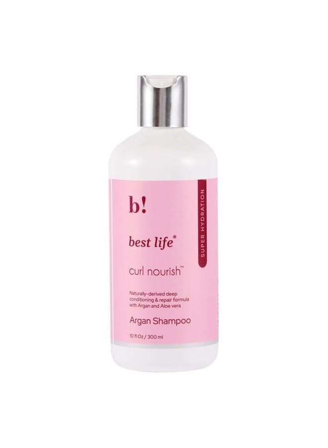 Moroccan Argan Oil Hair Shampoo for Dull, Dry & Frizzy Hair 300 Ml, Moisturize & Strengthen Curly and Wavy Hair For Women & Men, No Parabens & Sulphates, All Natural, No Harmful Chemicals