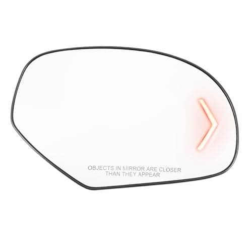 ACROPIX Car Rear View Passenger Right Side Heated Mirror GlassLED Turn Signal for GMC Sierra 1500 3500 HD - Pack of 1