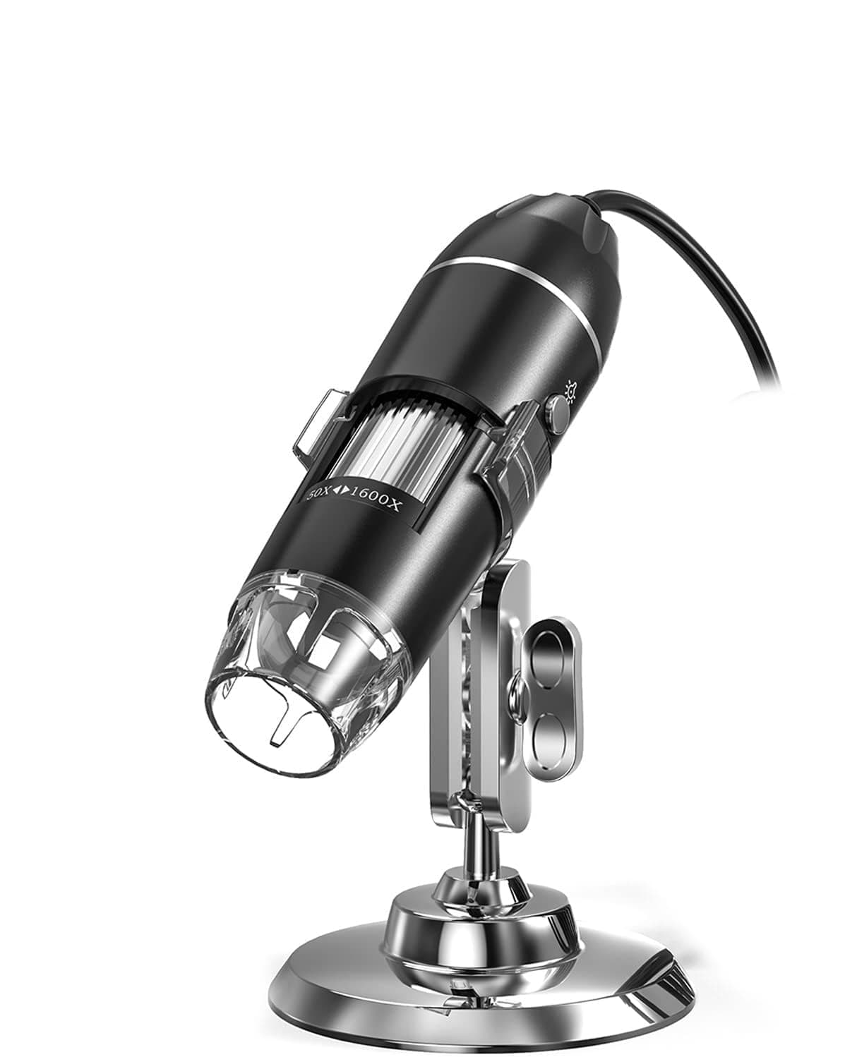 Tobo USB Digital Microscope 50X to 1600X, 8 LED Magnification Microscope Camera, with Metal Stand,Compatible with Mac Window 7/8/10 Android Linux,Handheld USB Phone Microscope(USB-1600x) - TD-587IM