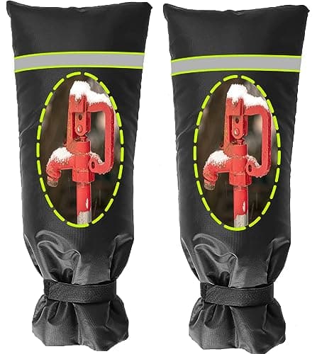 Outdoor Faucet Covers for Winter 25H x 13W Thinsulate Insulation Faucet Freeze Protector 2 Pack for Garden Lawn Faucets Yard Hydrant Waterproof Insulated Spigot Cover Faucet Sock
