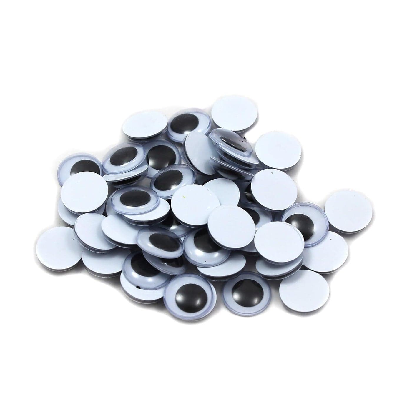 Creative Arts by Charles Leonard Wiggle Eyes Round 15mm Black 50Bag 64515