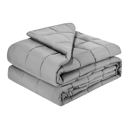 VEVOR Weighted Blanket 88 x 104 inch - King Size, 25 lbs Heavy Blanket with Cooling Glass Beads, Soft & Breathable for All-Season Use, Suitable for Adults 250-310 lbs, Ideal Gift Choice (Grey)