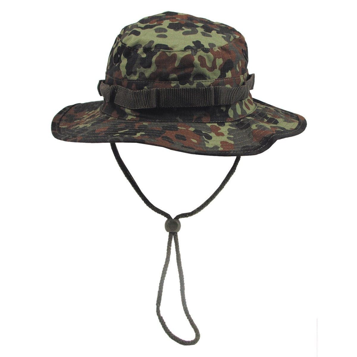 GI Boonie Jungle Combat Hat German Army 100 Cotton Ripstop Flecktarn Camo Size M