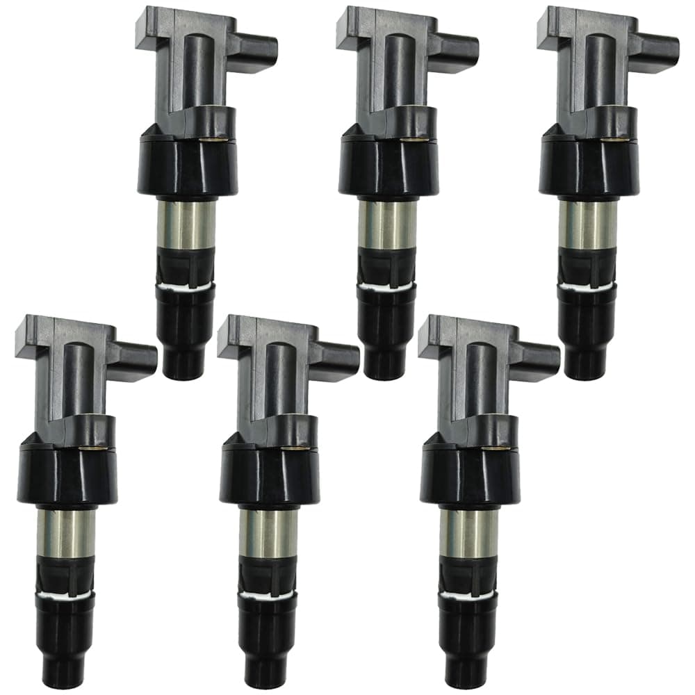 N51WSTAR Ignition Coil Packs Set of 6 Compatible With Jaguar STYPE XTYPE 25 30 2002 2003 2004 2005 2006 2007 2008 Replacement For UF435 C2S11480 C2S42673 XR822478