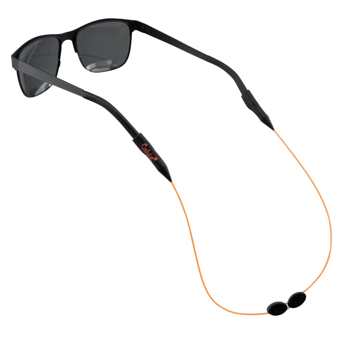 Cablz Monoz Adjustable Eyewear Retainer MonofilamentLike Line Adjustable OffTheNeck Eyewear Retainer Strap 14in Orange