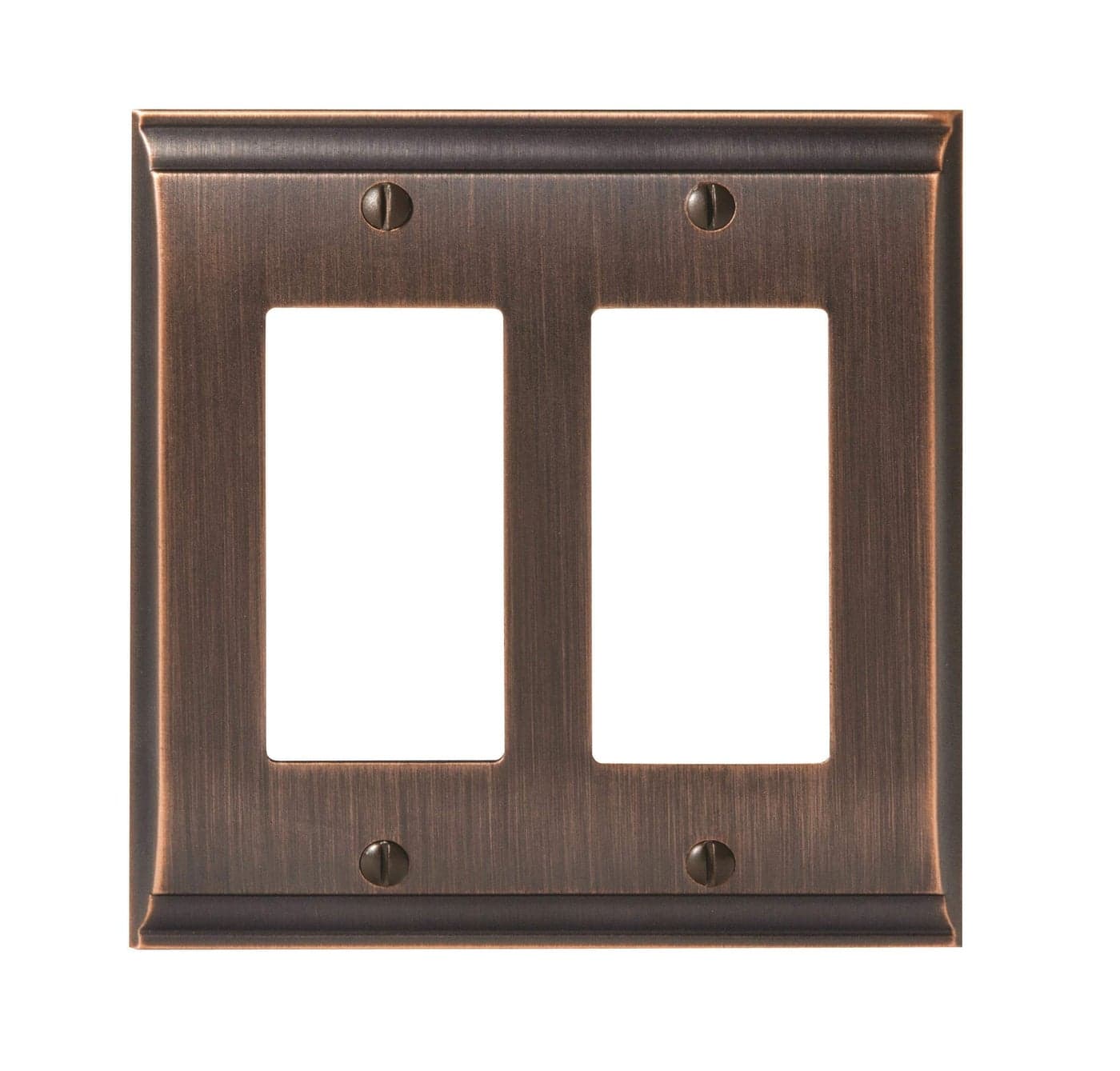 Amerock Wall Plate Oil Rubbed Bronze 2 Rocker Switch Plate Cover Candler 1 Pack Decora Wall Plate Light Switch Cover