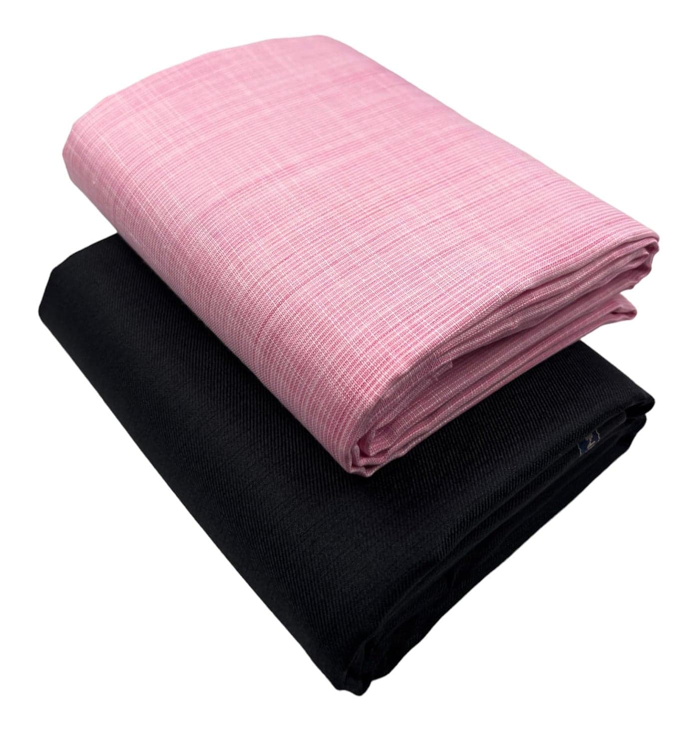 JHABAK'S Untitched Shirt and Trouser Fabric- Cotton Blend Material- 2.25m Shirt Cloth- 1.20m Pant Piece (Baby Pink)