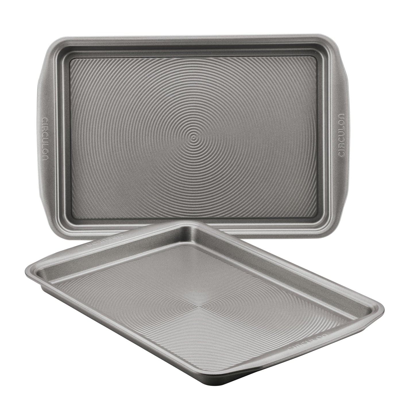 Circulon Nonstick Bakeware Set Nonstick Cookie Sheet Baking Sheet 2 Piece Gray