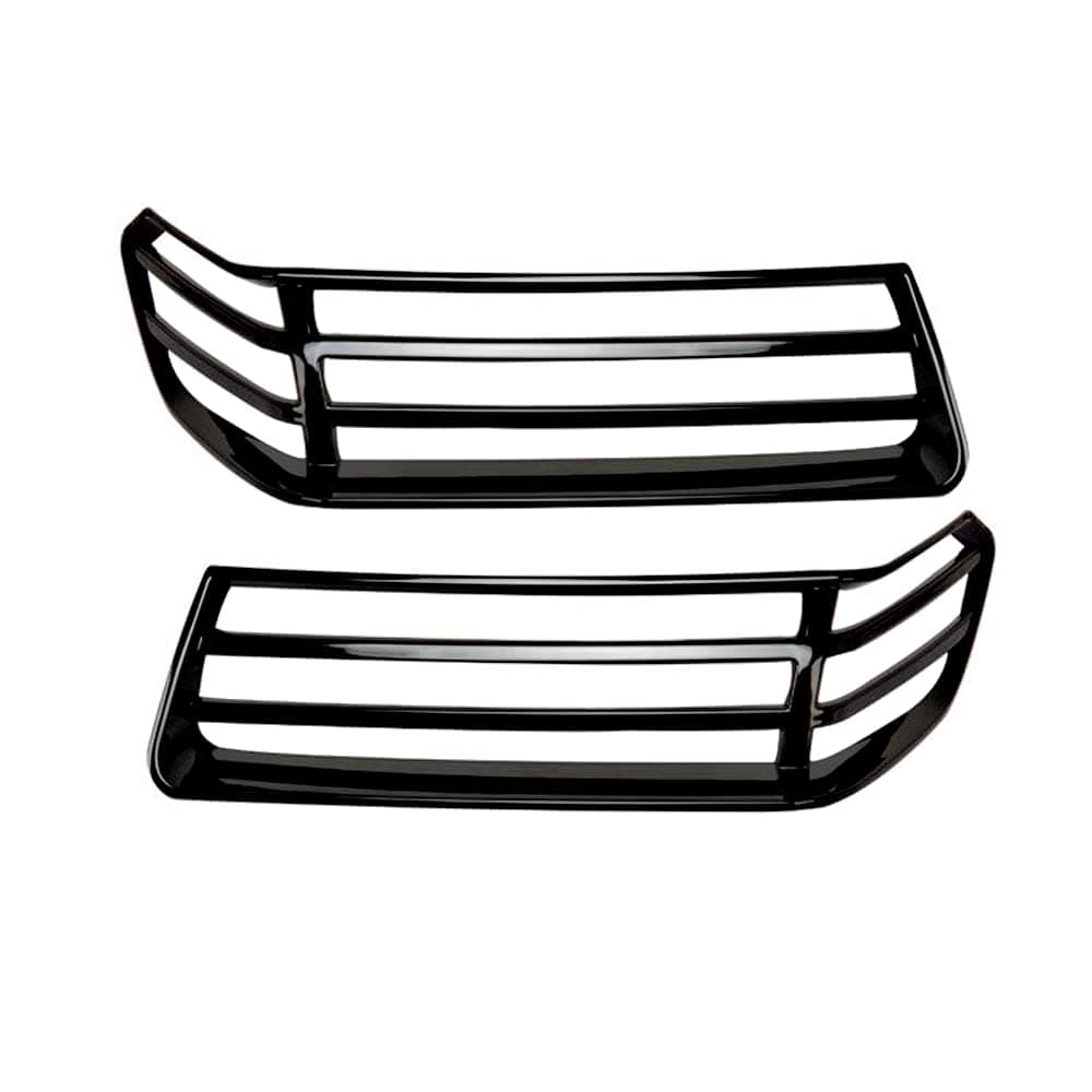 KACEPAR Front Wheel Eyebrow Light Cover Trim Decorative Sticker Black 20182021 Compatible with Jeep Wrangler JL JT ABS Exterior Front Wheel Eyebrow Light Cover Trim Sticker