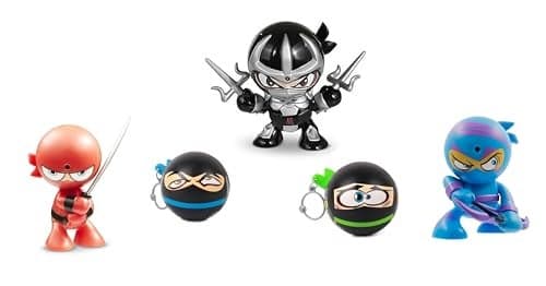 5 Pack of FartyFart Ninjas with 10 Motion Activated Fart Sounds Flatulence Fighters