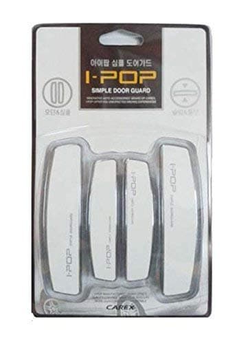 Allure Auto® I-POP Slim Door Edge Bumper Protector Guard White Chrome Coat (4 pcs) for BMW 1 Series
