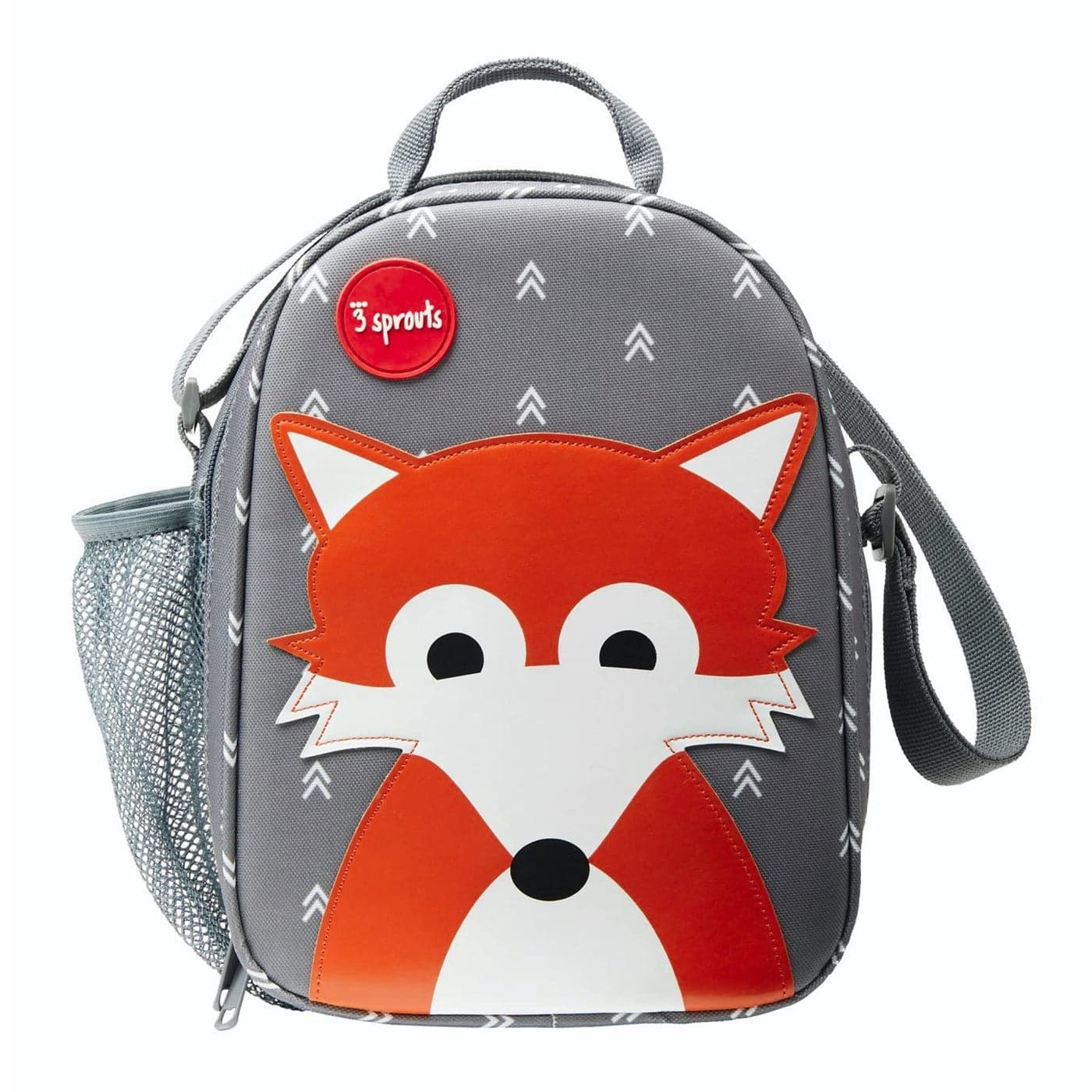 3 Sprouts Kids Lunch Bag Durable Lunch Box for Boys and Girls Kids Lunch Box Perfect for Daycare School and Travel Insulated Fabric Water Bottle Holder Ideal for Children 3 Fox