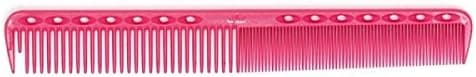 YS PARK YS G45 EXTRA LONG FINE CUTTING COMB WITH GUIDE PINK