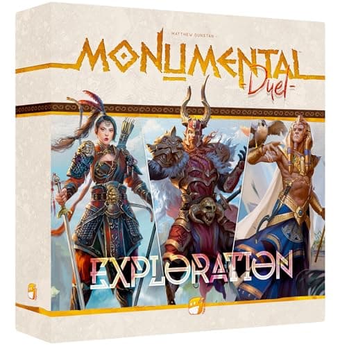 Funforge Monumental Duel Exploration Civilization DeckBuilding Board Game Strategy Game Combine Or Standalone Ages 10 2 Players 6090 Min