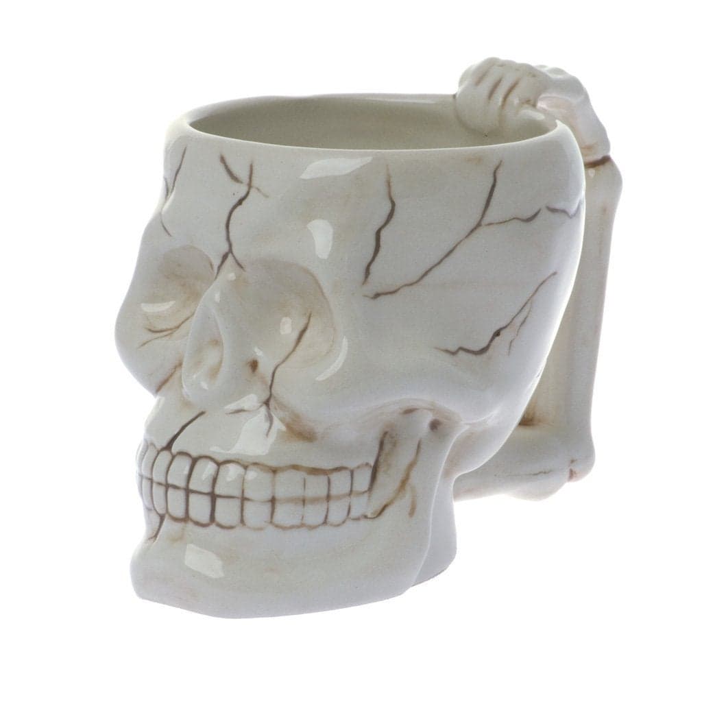 Human Skull Novelty Coffee Mug Diabolical Bonehead Cup Ceramic 16 oz Pacific Trading