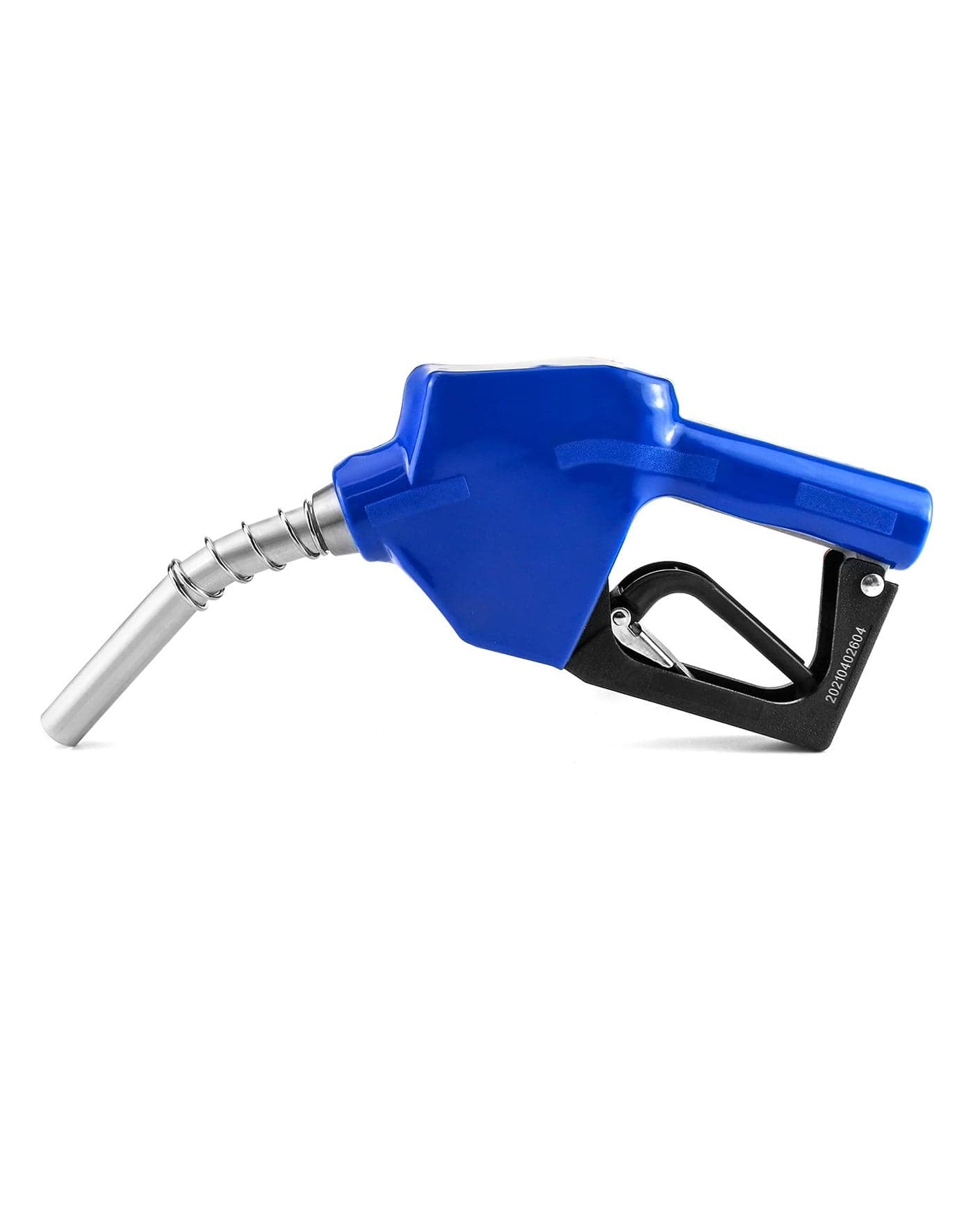 QWORK 3/4" Automatic Fuel Nozzle Auto Shut Off Gasoline Nozzle for Petrol Diesel Fuel Refilling, 0-60L/min Flow Rate, 3/4" NPT Inlet Size, 13/16'' Outlet Size, Blue