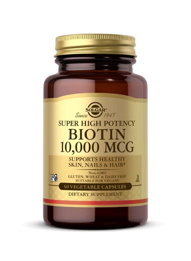 Biotin 10000 MCG - 60 Capsules