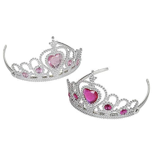 Rhode Island Novelty Tiaras with Heart Stones 12Pack