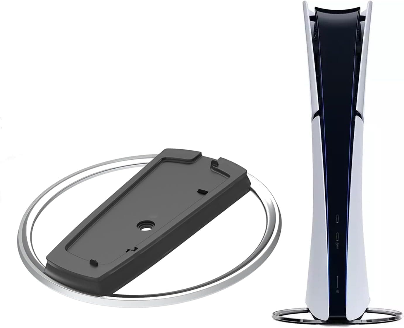 Pelidox Vertical Stand for PS 5 Consoles - PS 5 Slim Pro Base Accessories for P5 Console Disc and Digital