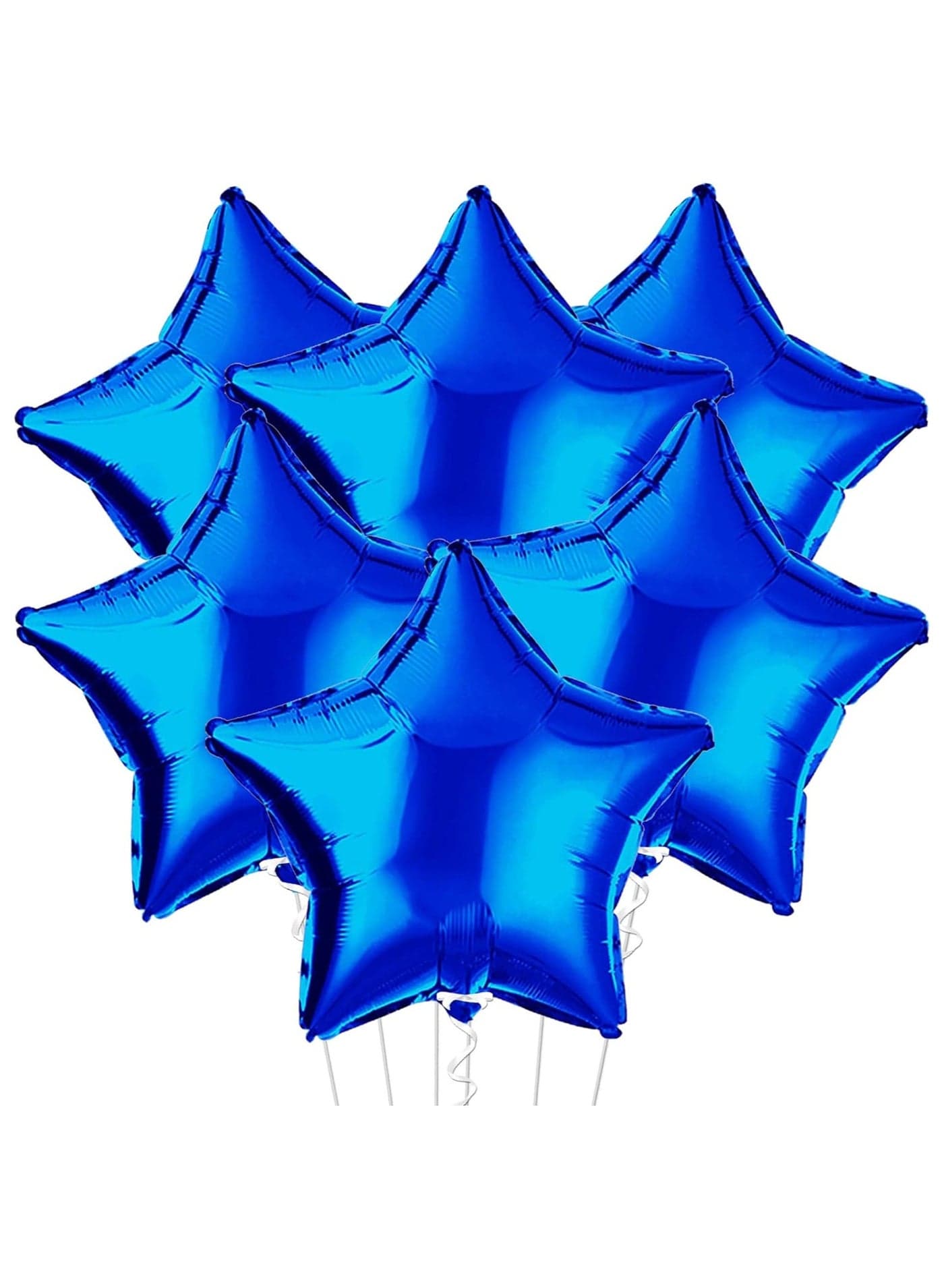 Blue Star Balloons for Party Decoration Pack of 6 | Twinkle Little Star Blue Foil Balloons for Birthday