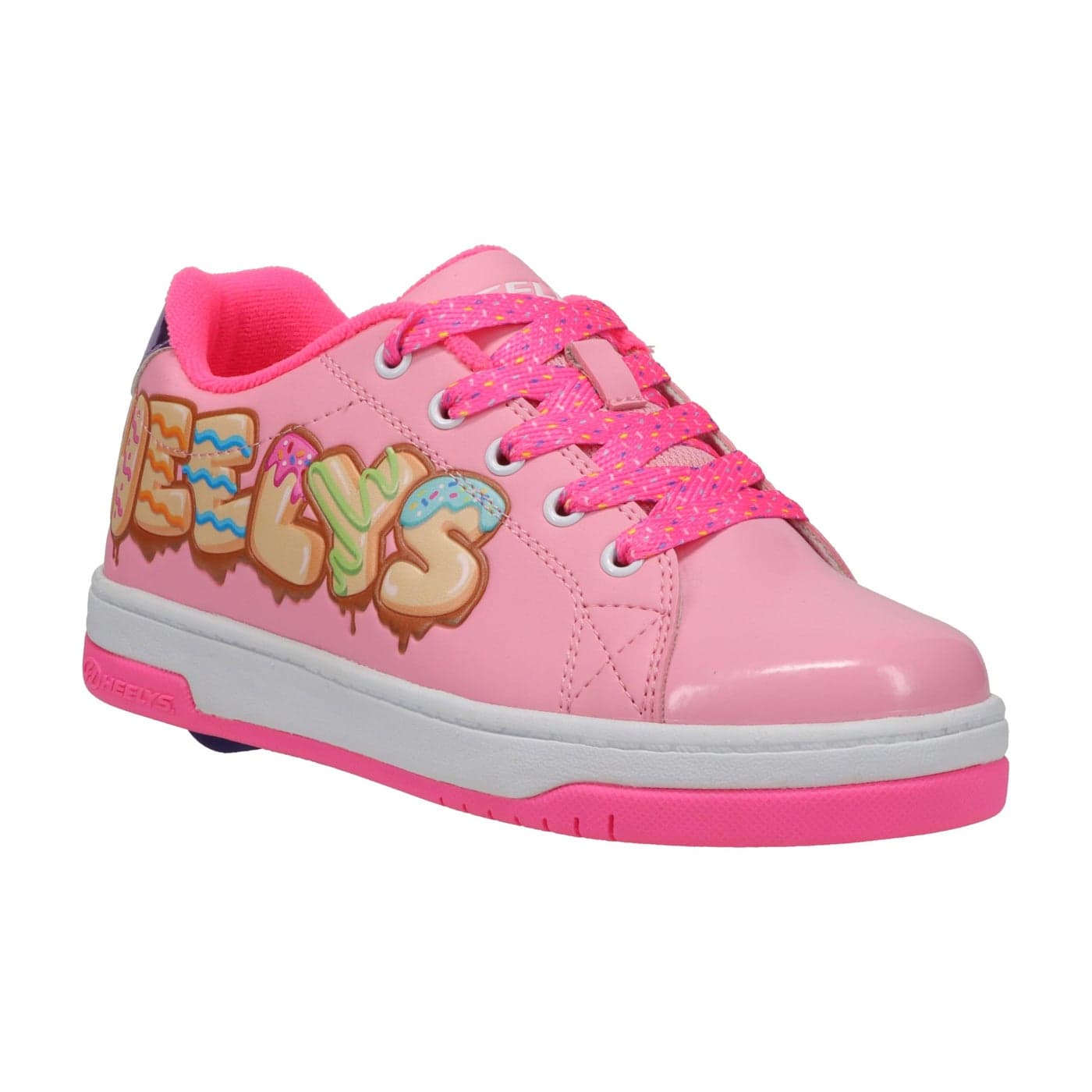 HEELYS Girls Split Wheeled Heel Shoe PinkBlue 5 Big Kid