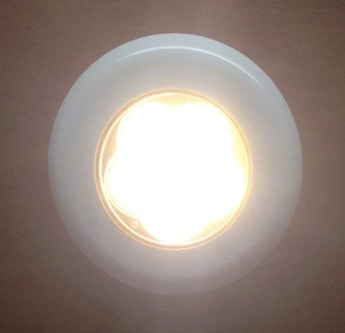MARINE BOAT 6 LED WARM WHITE CEILING COURTESY LIGHT PLASTIC FLUSH & SURFACE