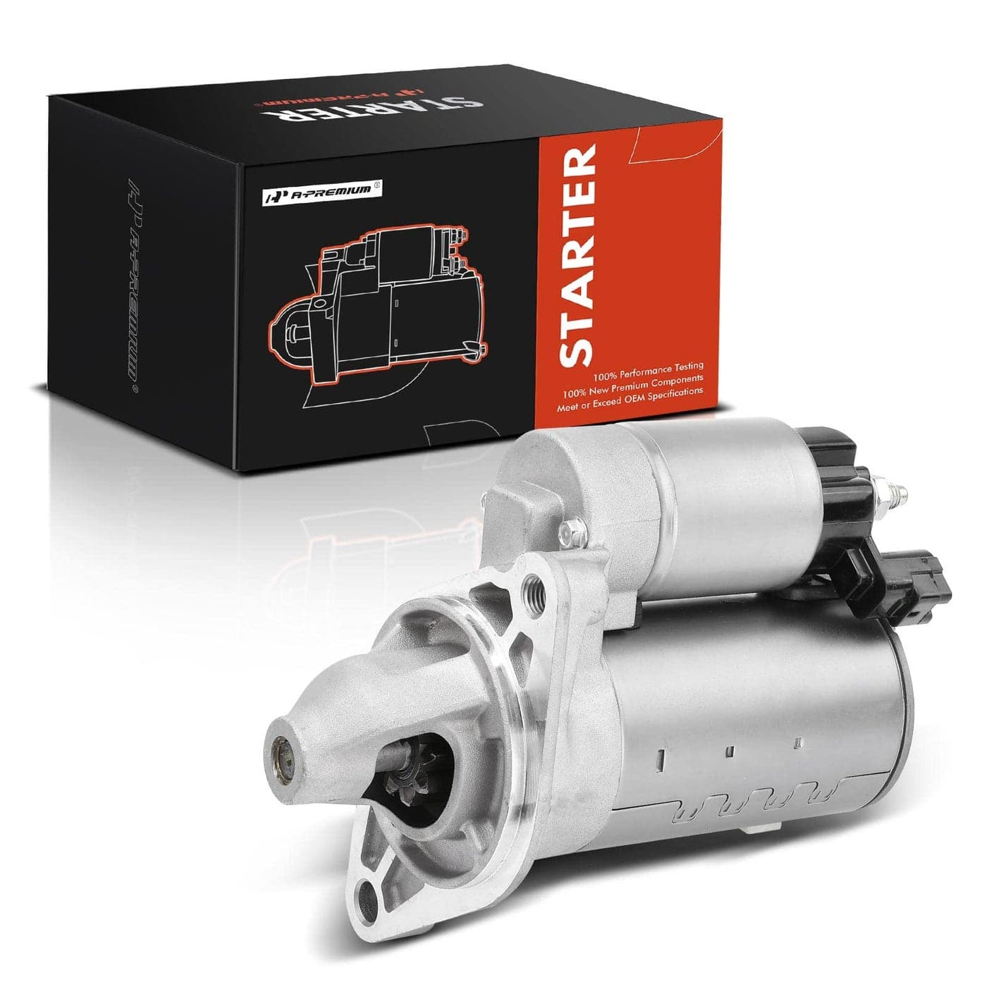 APremium Starter Motor Compatible with Toyota Yaris 20122018 L4 15L Manual Transmission 12V 14KW 9 Teeth CW Clockwise Replace 4280007413 2810021070