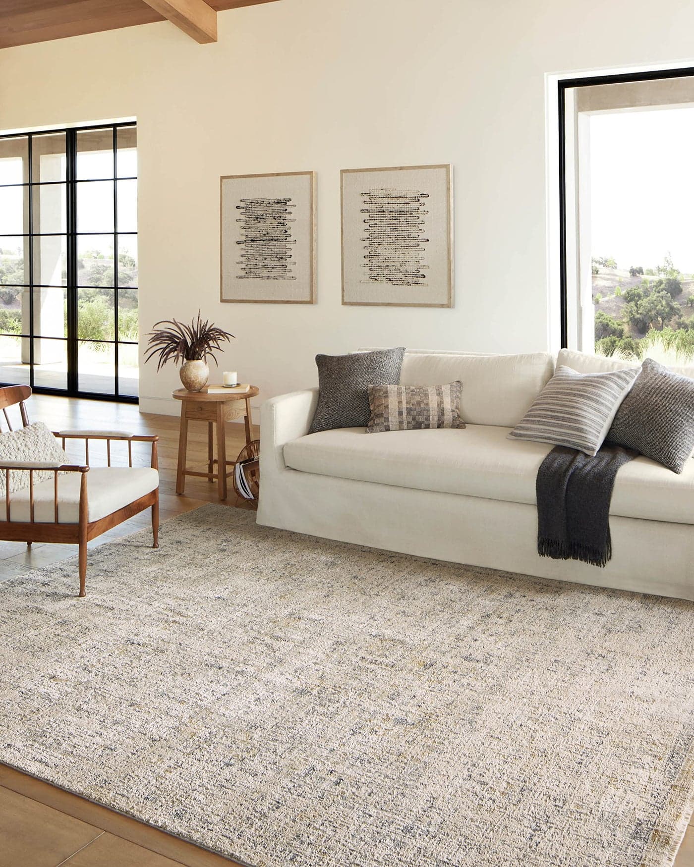 Loloi Amber Lewis Alie Collection ALE02 SandSky 53 x 79 13 Pile Height Area Rug