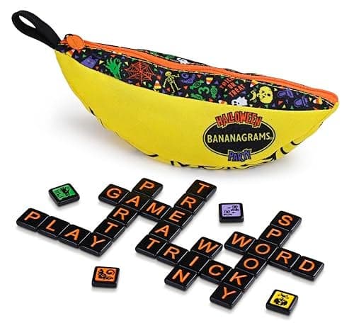 BANANAGRAMS Halloween Party Family Tile Game Ages 10 28 Players 30 Minutes Playing Time
