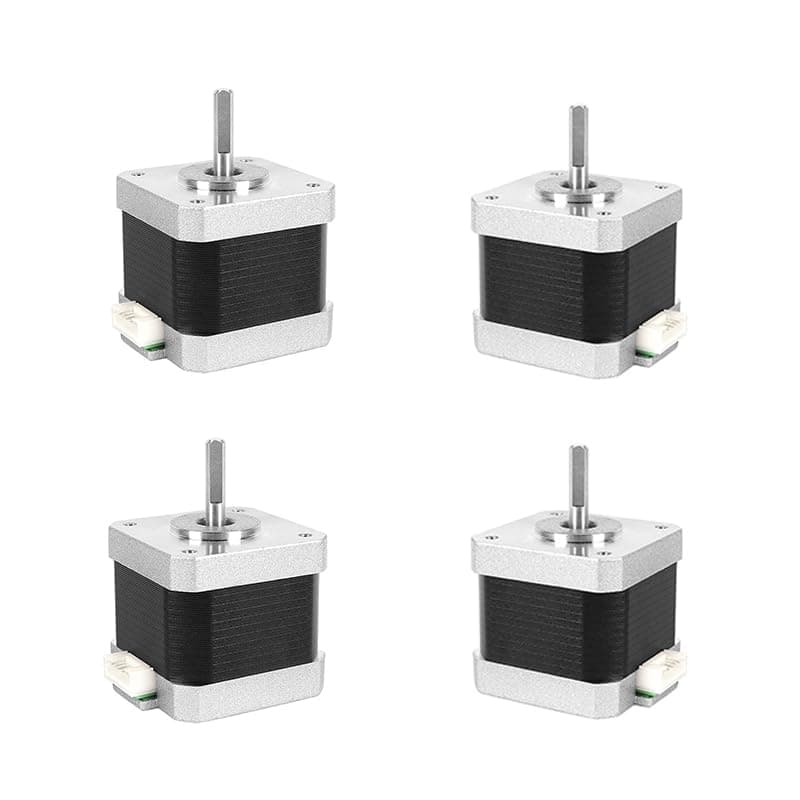 (Pack of 4pcs) NEMA17 Stepper Motor High Torque Bipolar DC Step Motor Kit by MOTOU