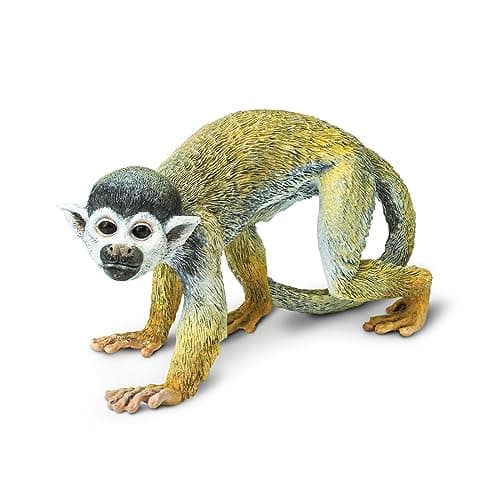 Safari Ltd Squirrel Monkey Figurine Detailed 575 Plastic Model Figure Fun Educational Play Toy for Boys Girls Kids Ages 3