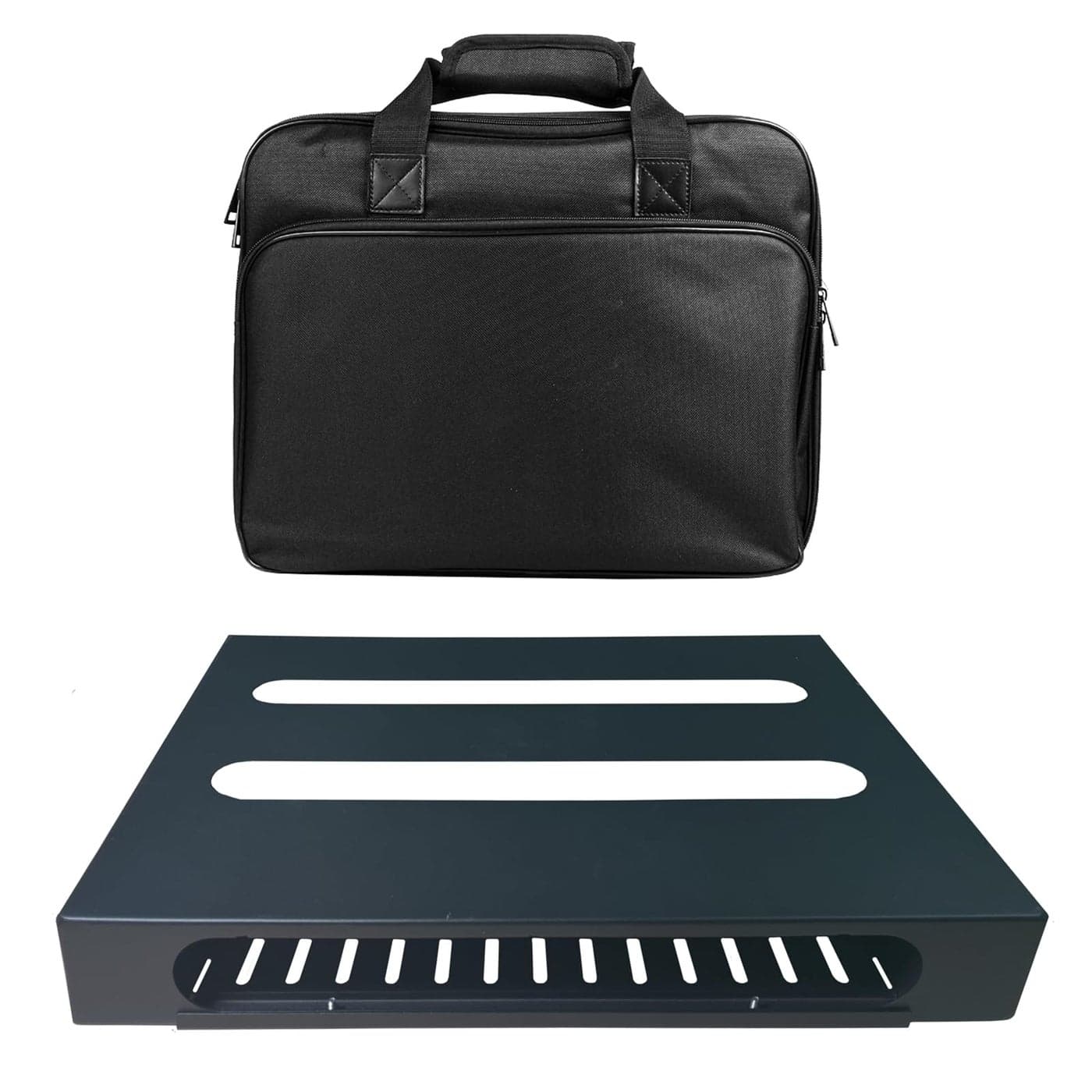 GOKKO Guitar Pedal Board 138 x 11 Guitar Pedalboard with Power Supply Bracket Includes Carry Bag Mounting Tapes Black GKS14B