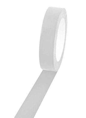 Champion Sports Vinyl Tape, 1” Wide x 60 Yards Long, White - Durable Floor Marking Tape - Schools, Gyms, Restaurants
