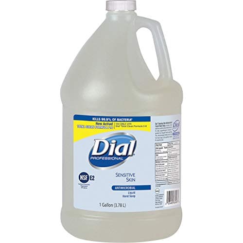 Dial Sensitive Skin Antimicrobial Soap Refill 1 gal 38 L Kill Germs Skin Hand Clear Antimicrobial 1 Each