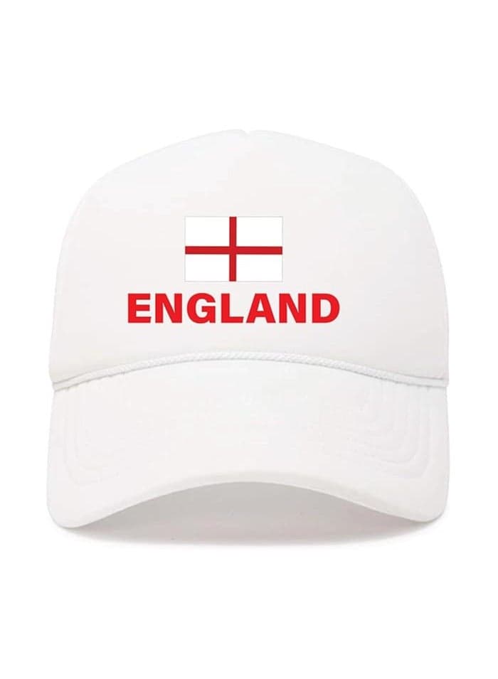 England Sports Cap With Adjustment Plastic Snap Closure For Men And Women