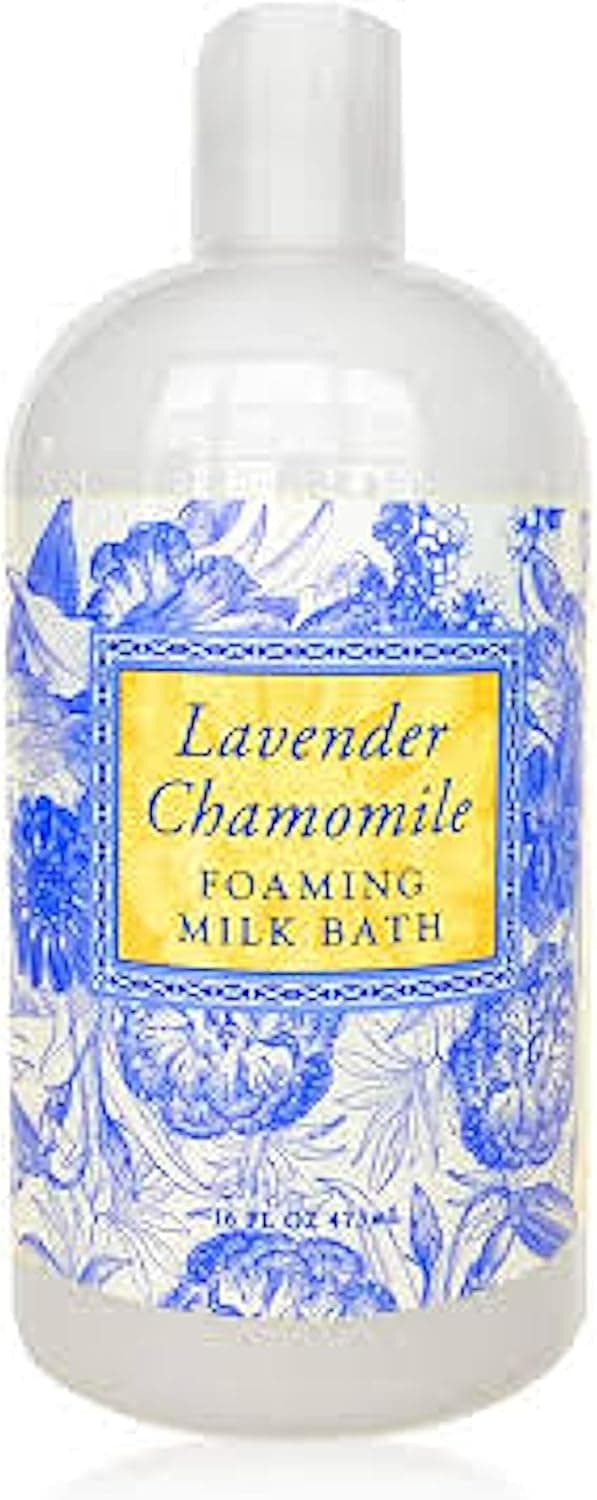 Greenwich Bay Foaming Milk Bath in Lavender Chamomile Scent Luxurious Buttermilk Formula Rich Foaming Lather Elegant Packaging 16 fl oz