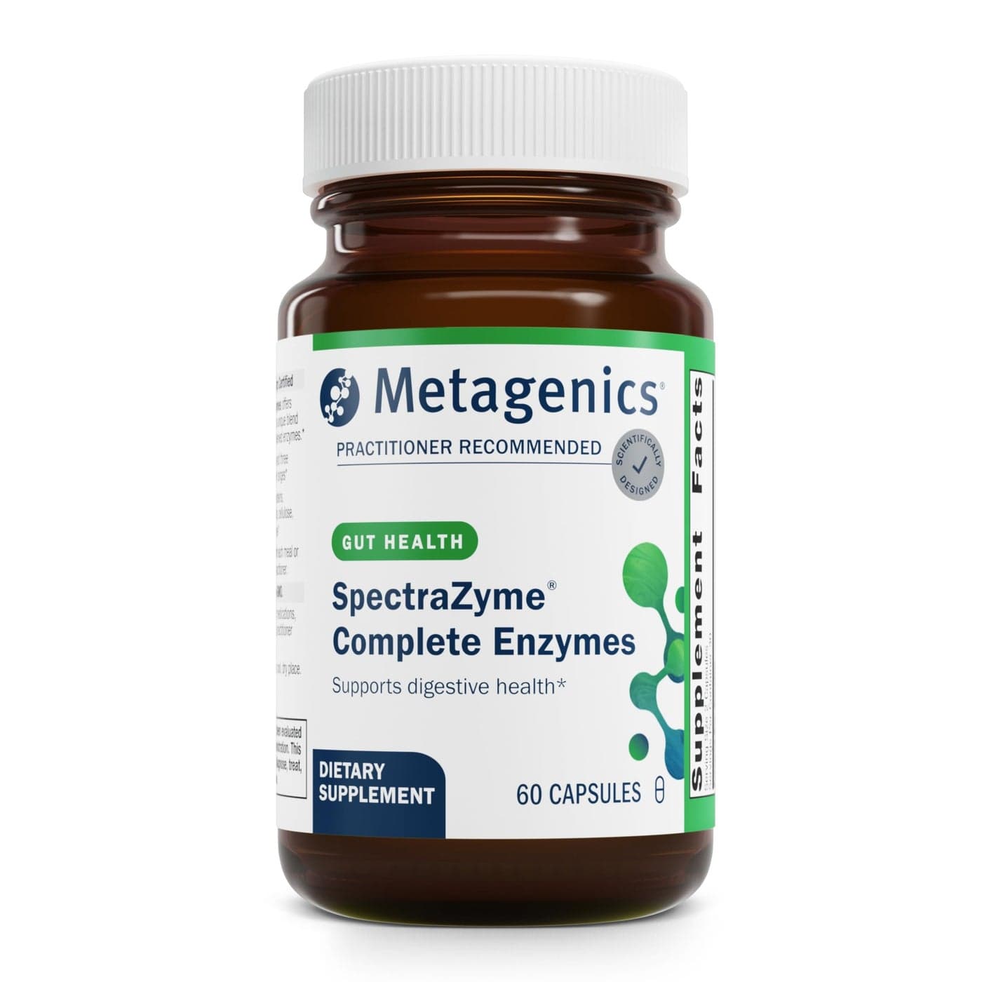 Metagenics SpectraZyme Complete Enzyme Complex Digestive Enzymes Supplement Digestive Health for Men Women NonGMO 60 Capsules