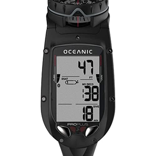 OCEANIC Pro Plus 4.0 Dive Computer | Large Display, Easy to Read | Includes Compass | Connect to DiverLog+ App on Your Smartphone | Optional Quick Disconnect Attachment | Console NH