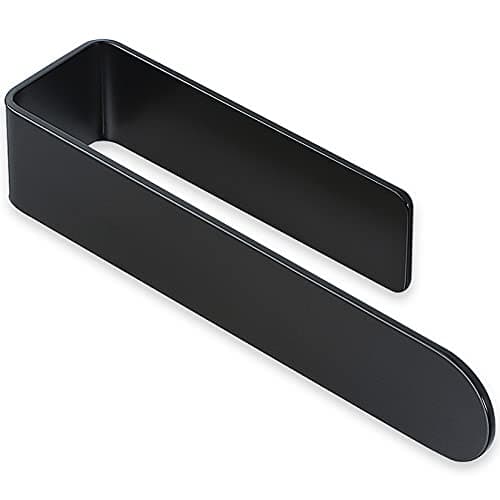 Taozun Hand Towel Holder/Hand Towel Bar - Black Face Towel Holder Self Adhesive Towel Ring for Bathroom, Stainless Steel